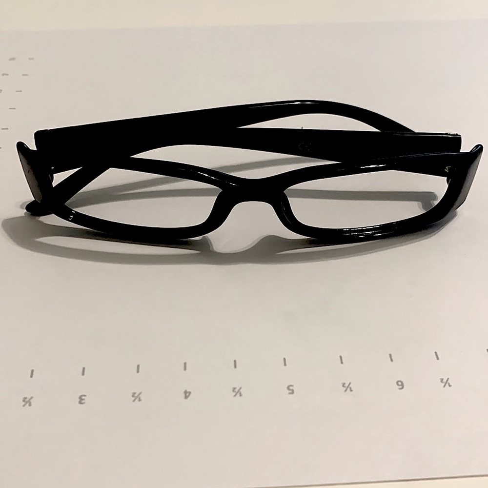 Christian Dior Black With White Eye Glass Frames